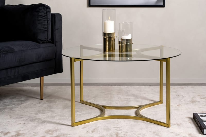 Kivik Sofabord Rundt 75cm - Transparent - Møbler - Borde - Sofabord
