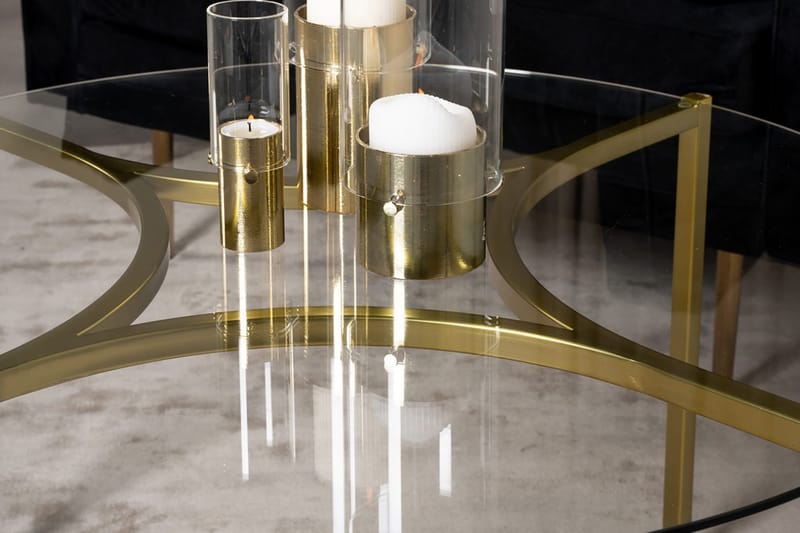 Kivik Sofabord Rundt 75cm - Transparent - Møbler - Borde - Sofabord