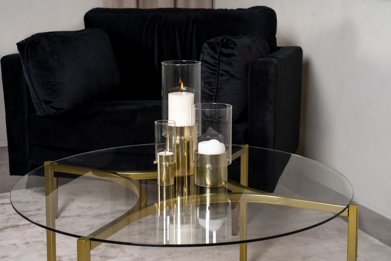 Kivik Sofabord Rundt 75cm - Transparent - Møbler - Borde - Sofabord