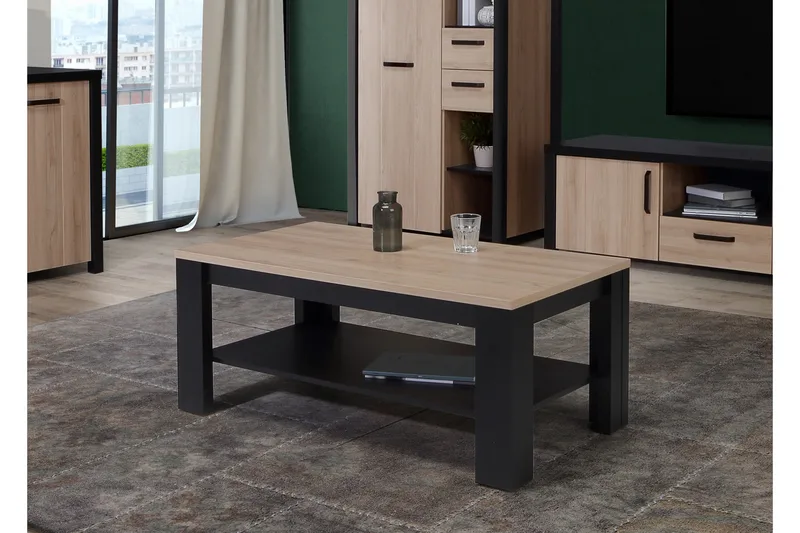 Konitsa Sofabord 110 cm - Brun/Sort - Møbler - Borde - Sofabord