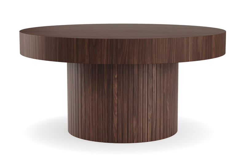 Kopparbo Rundt Sofabord 90 cm, Valnød / Træ / Mørkebrun