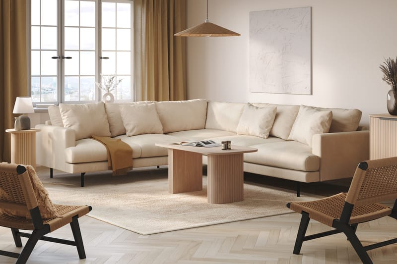 Kopparbo Sofabord 120 cm Hvidlaseret Eg - Møbler - Borde - Sofabord