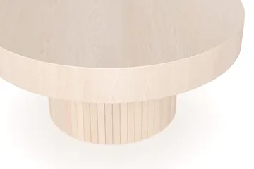 Kopparbo Sofabord 75 cm Rundt Hvidlaseret Eg - Hvidbejdset eg - Møbler - Borde - Sofabord
