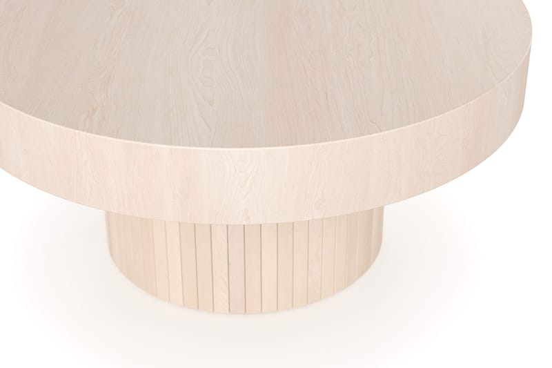 Kopparbo Sofabord 75 cm Rundt Hvidlaseret Eg - Hvidbejdset eg - Møbler - Borde - Sofabord