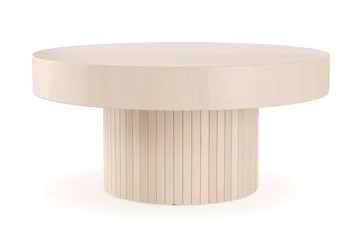 Kopparbo Sofabord 75 cm Rundt Hvidlaseret Eg - Hvidbejdset eg - Møbler - Borde - Sofabord