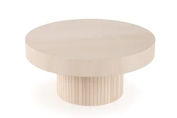 Kopparbo Sofabord 75 cm Rundt Hvidlaseret Eg - Hvidbejdset eg - Møbler - Borde - Sofabord