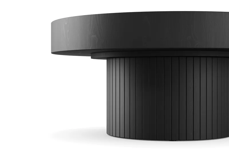 Kopparbo Sofabord 75 cm Rundt Sort - Sort Træ - Møbler - Borde - Sofabord