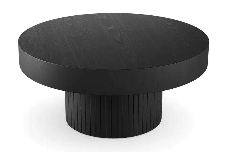 Kopparbo Sofabord 75 cm Rundt Sort - Sort Træ - Møbler - Borde - Sofabord