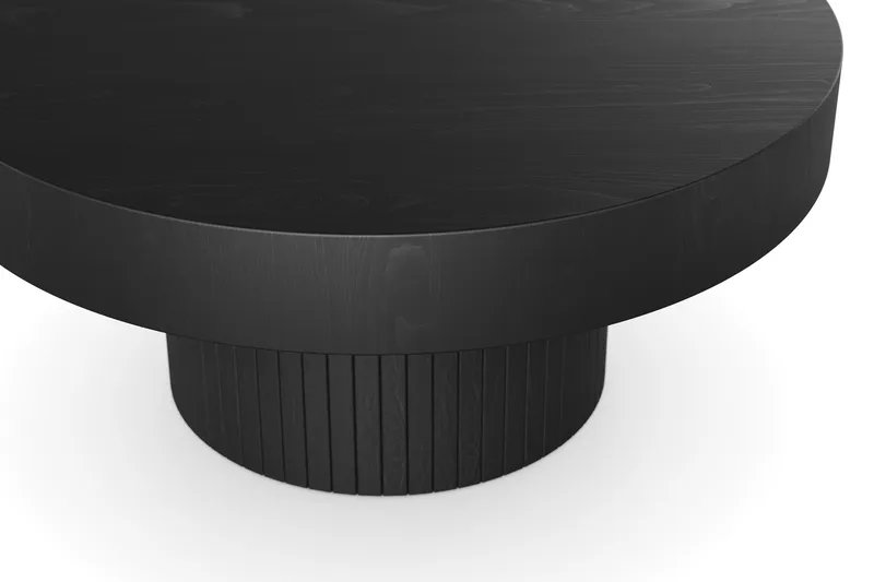 Kopparbo Sofabord 75 cm Rundt Sort - Sort Træ - Møbler - Borde - Sofabord