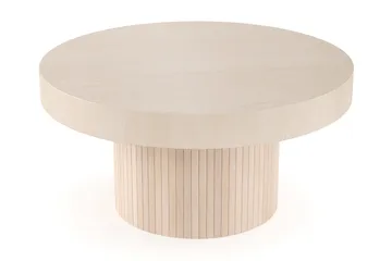 Kopparbo Sofabord 90 cm Rundt Hvidlaseret Eg - Hvidbejdset eg - Møbler - Borde - Sofabord