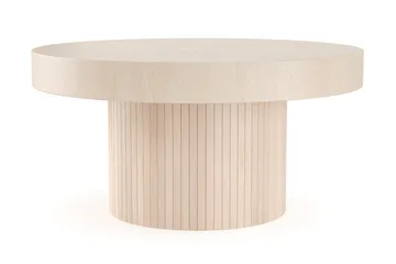 Kopparbo Sofabord 90 cm Rundt Hvidlaseret Eg - Hvidbejdset eg - Møbler - Borde - Sofabord