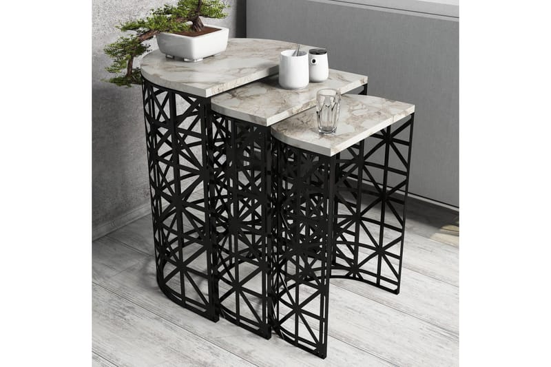 Koraleigh Indskudsbord 46 cm - Hvid - Møbler - Borde - Sofabord