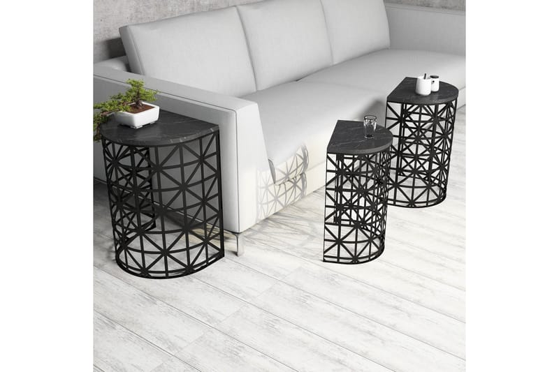 Koraleigh Indskudsbord 46 cm - Sort - Møbler - Borde - Sofabord