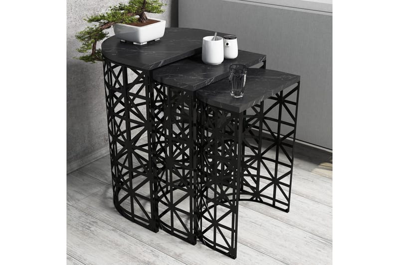 Koraleigh Indskudsbord 46 cm - Sort - Møbler - Borde - Sofabord