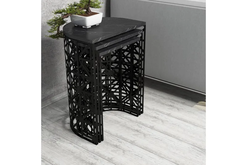 Koraleigh Indskudsbord 46 cm - Sort - Møbler - Borde - Sofabord