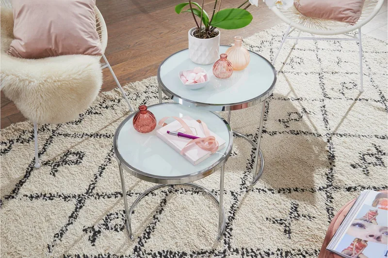 Krecker Indskudsbord 50 cm - Hvid - Møbler - Borde - Sofabord