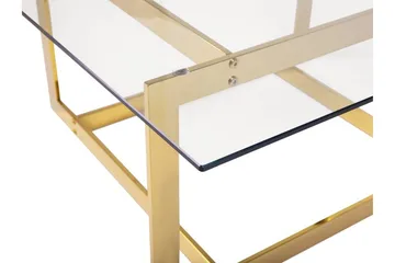 Krystal sofabord 80 cm - Guld - Møbler - Borde - Sofabord