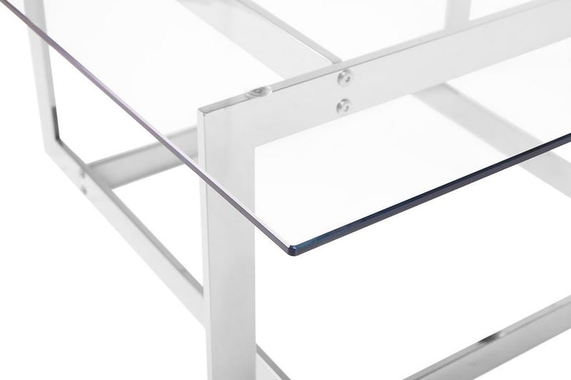 Krystal sofabord 80 cm - Sølv - Sofabord