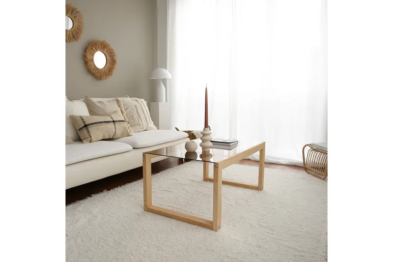 Kuselov Sofabord 85 cm - Lys natur - Møbler - Borde - Sofabord