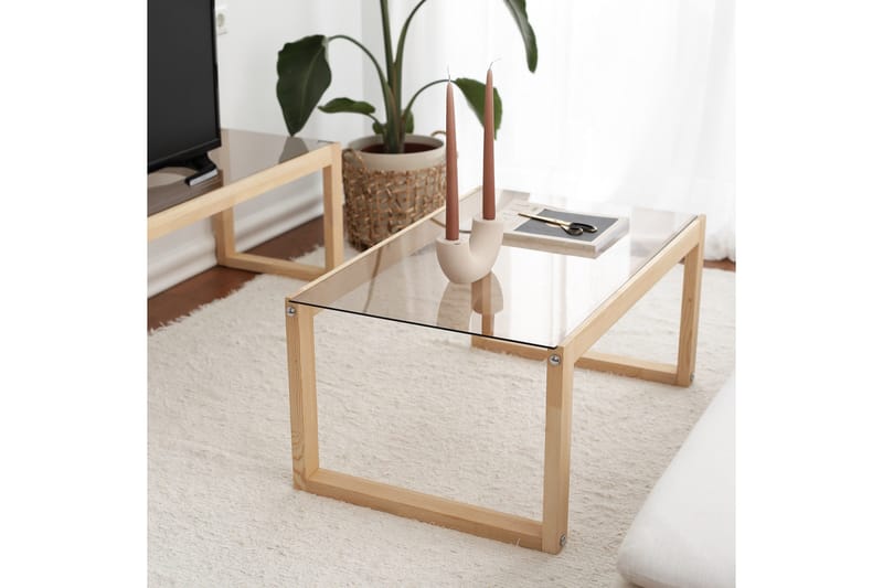 Kuselov Sofabord 85 cm - Lys natur - Møbler - Borde - Sofabord