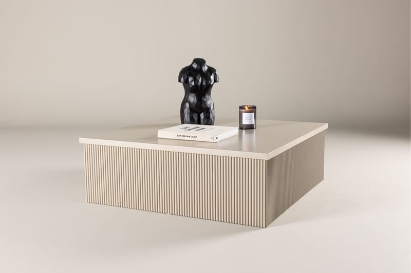 Lanox Sofabord 90x90 cm Beige - Venture Home - Sofabord
