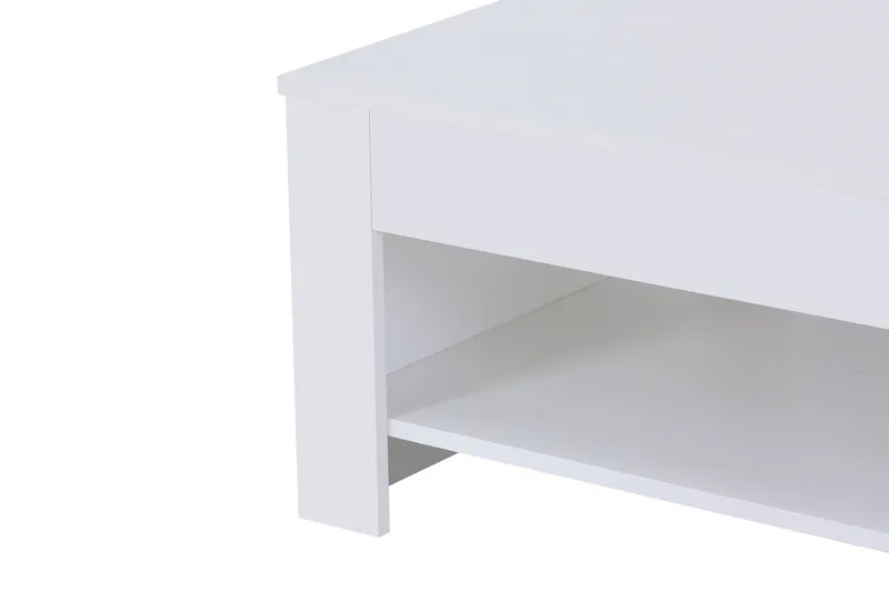Legionary Justerbart Sofabord 100 cm - Rektangulær/Hvid - Møbler - Borde - Sofabord