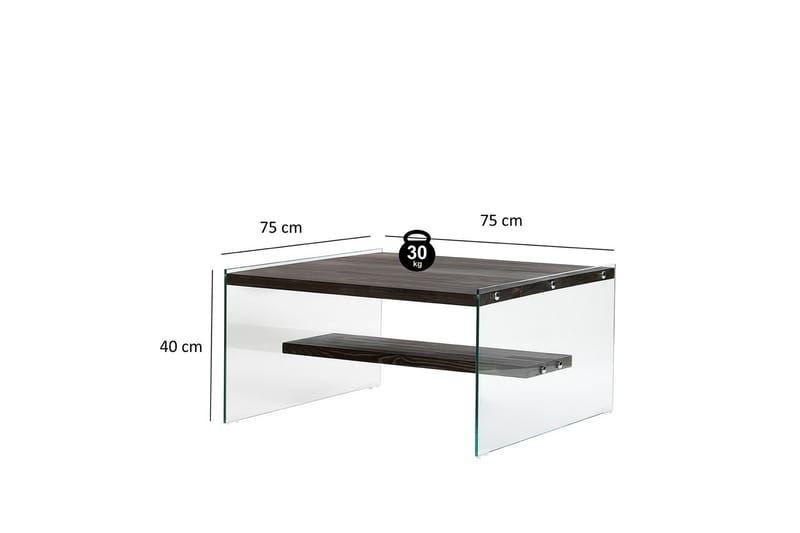Lepinas Sofabord 75 cm - Antracit - Møbler - Borde - Sofabord