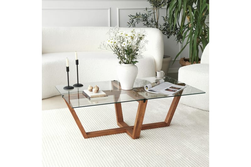 Liepene Sofabord 105x35x105 cm - Brun - Møbler - Borde - Sofabord