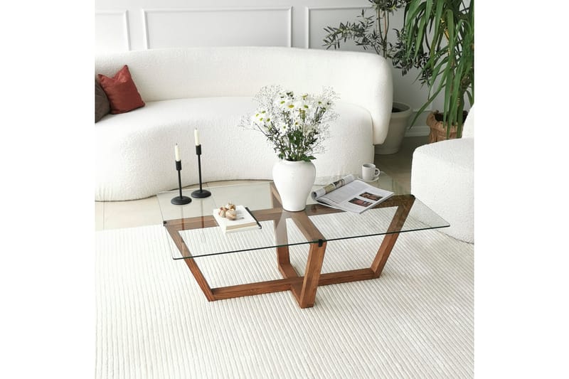 Liepene Sofabord 105x35x105 cm - Brun - Møbler - Borde - Sofabord