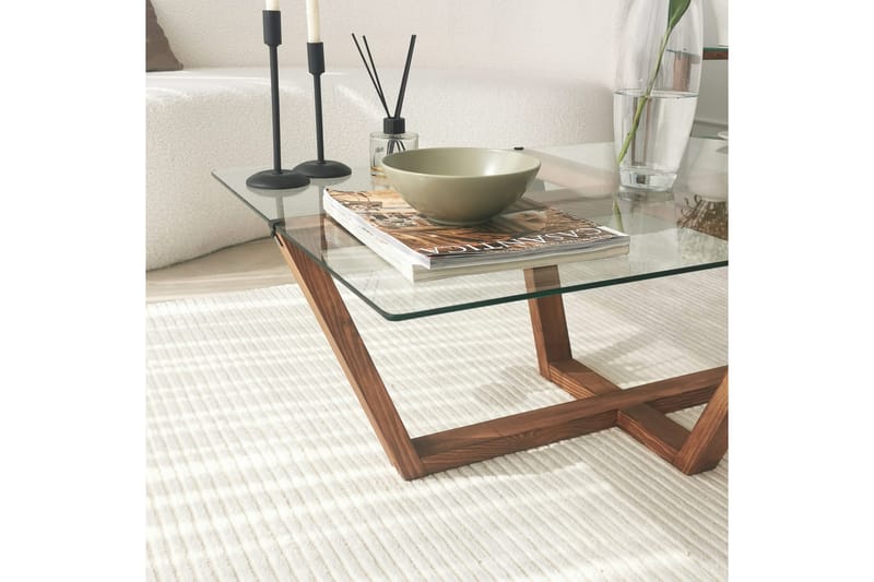 Liepene Sofabord 105x35x105 cm - Brun - Møbler - Borde - Sofabord