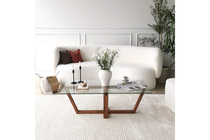 Liepene Sofabord 105x35x105 cm - Brun - Møbler - Borde - Sofabord