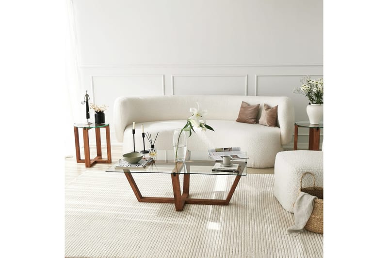 Liepene Sofabord 105x35x105 cm - Brun - Møbler - Borde - Sofabord