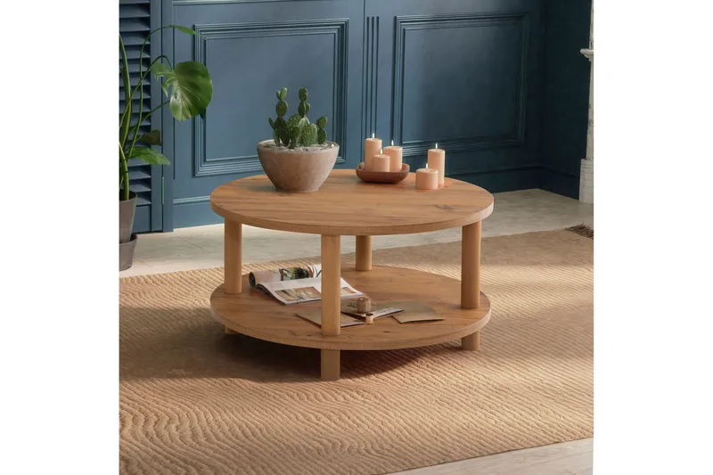 Lofita Sofabord 70x43,7x70 cm Rundt - Grøn - Møbler - Borde - Sofabord