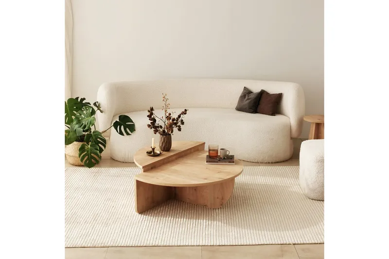 Louvrall Sofabord 90 cm, Oak