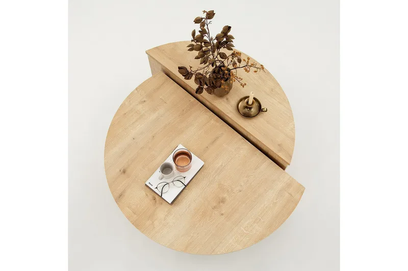 Louvrall Sofabord 90 cm - Oak - Møbler - Borde - Sofabord