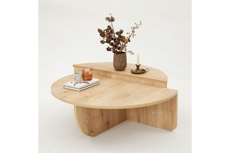 Louvrall Sofabord 90 cm - Oak - Møbler - Borde - Sofabord