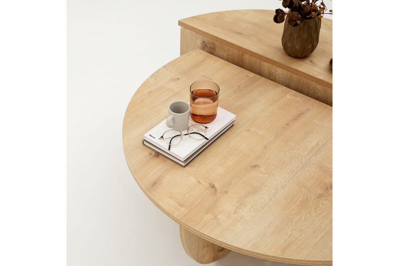 Louvrall Sofabord 90 cm - Oak - Møbler - Borde - Sofabord