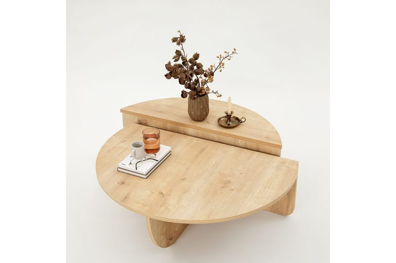 Louvrall Sofabord 90 cm - Oak - Møbler - Borde - Sofabord