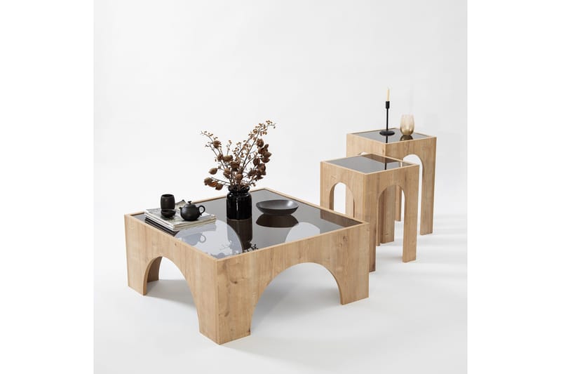 Lowan Sofabord 80 cm - Brun - Møbler - Borde - Sofabord