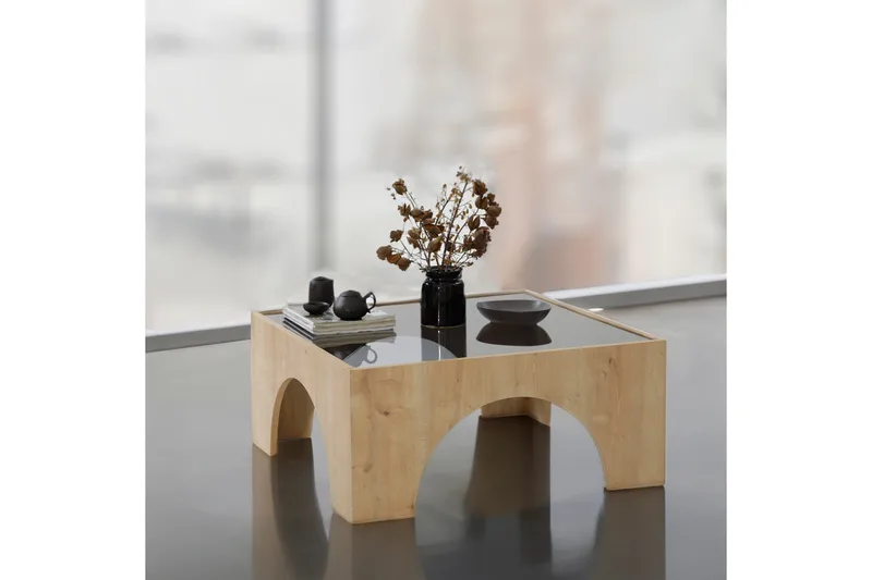 Lowan Sofabord 80 cm - Brun - Møbler - Borde - Sofabord