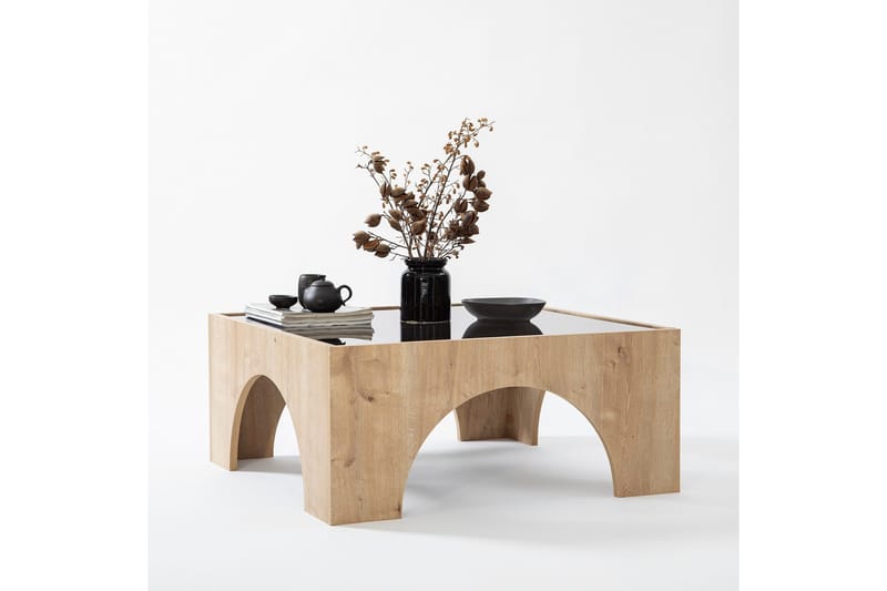 Lowan Sofabord 80 cm - Brun - Møbler - Borde - Sofabord