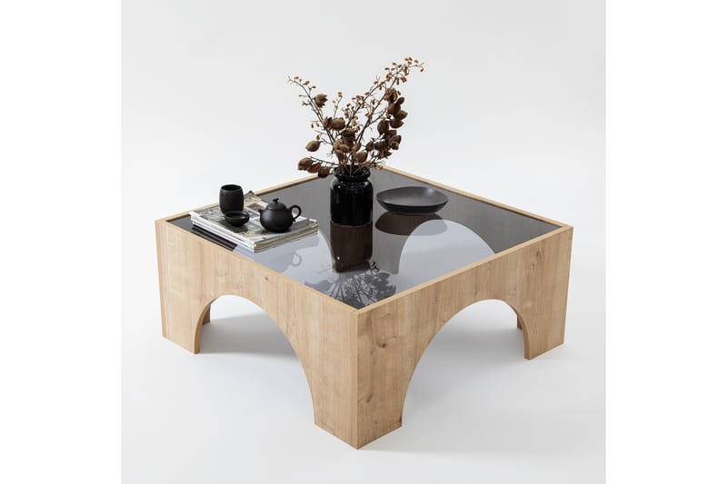 Lowan Sofabord 80 cm - Brun - Møbler - Borde - Sofabord