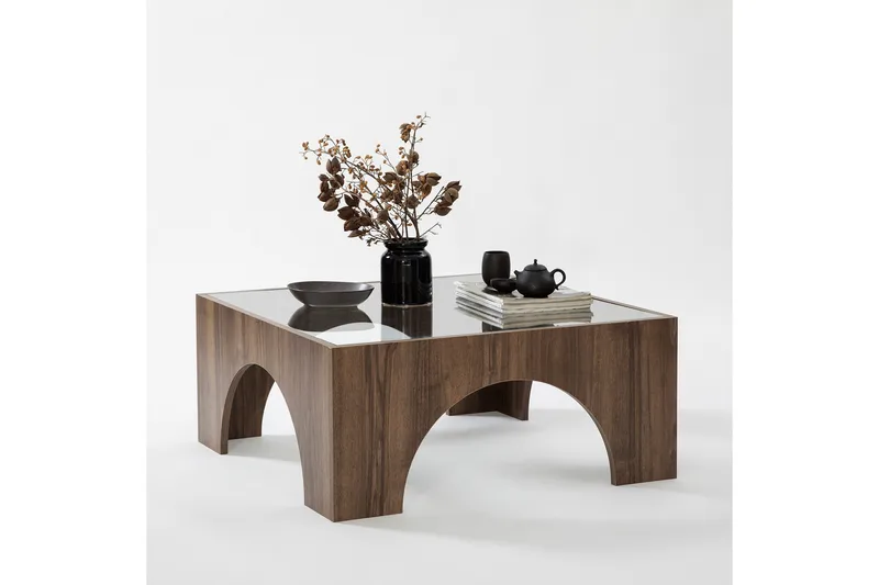 Lowan Sofabord 80 cm - Mørkebrun - Møbler - Borde - Sofabord