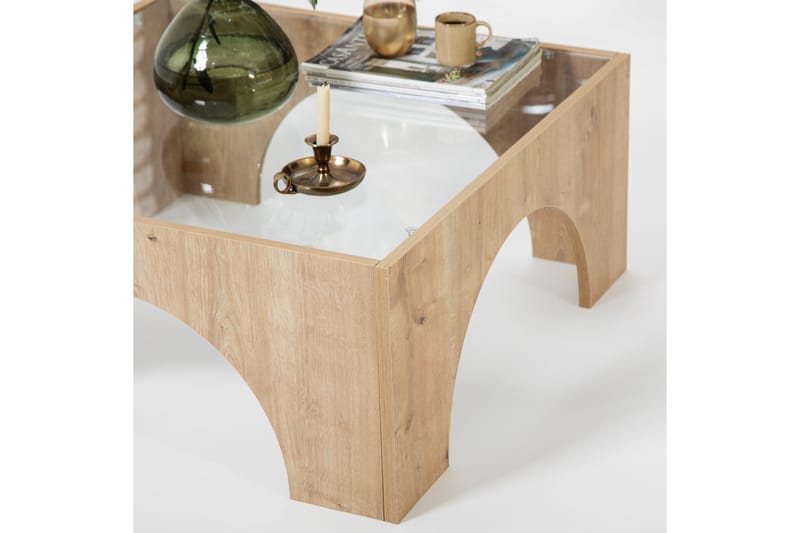 Lowan Sofabord 80 cm - Oak - Møbler - Borde - Sofabord