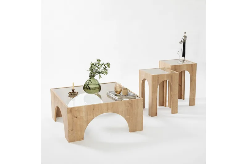 Lowan Sofabord 80 cm - Oak - Møbler - Borde - Sofabord