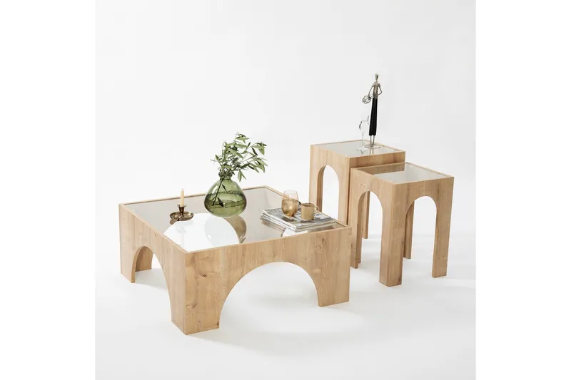 Lowan Sofabord 80 cm - Oak - Møbler - Borde - Sofabord