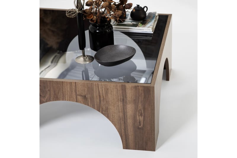 Lowan Sofabord 80 cm - Valnød finér - Møbler - Borde - Sofabord