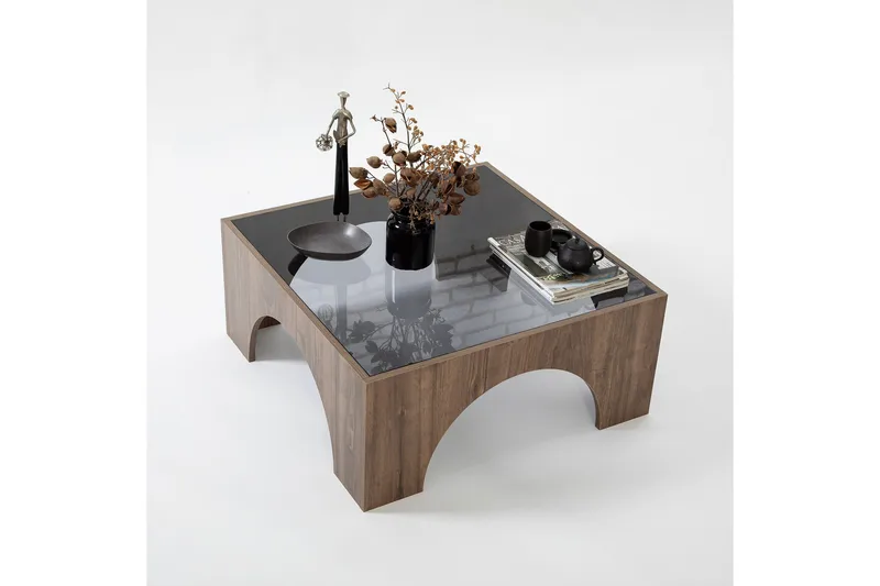 Lowan Sofabord 80 cm - Valnød finér - Møbler - Borde - Sofabord