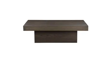 Sofabord Lunvik 130x70 cm - Brunlakeret og hvidpigmenteret finish - Møbler - Borde - Sofabord