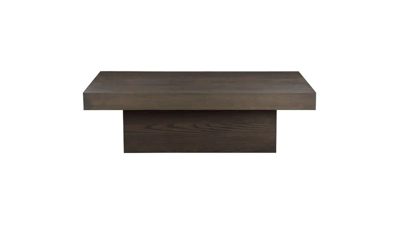 Sofabord Lunvik 130x70 cm - Brunlakeret og hvidpigmenteret finish - Møbler - Borde - Sofabord